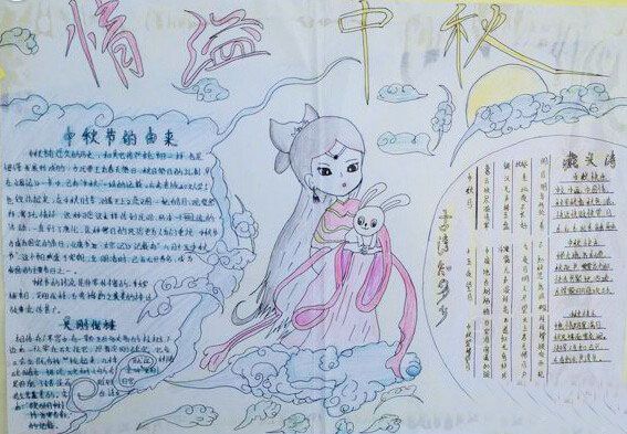 2015中秋节手抄报 小学生手抄报精选